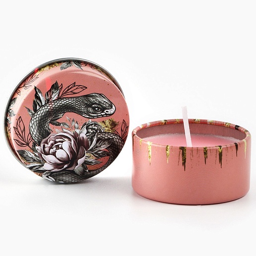 Свеча в железной банке Hiss- фото 1