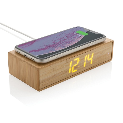 Часы с беспроводной зарядкой Bambooclock- изображение 1 Часы с беспроводной зарядкой Bambooclock- фото 1