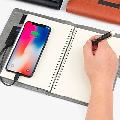 Ежедневник с зарядкой и флешкой Optimus Pocket - фото 2