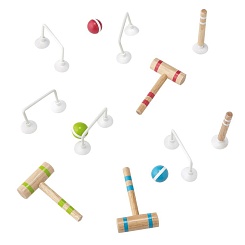 Миниатюрный набор для игры в крокет - фото 2