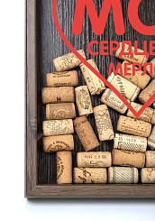 Копилка для винных пробок "Мое сердце за Мерло!" - фото 3