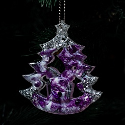 Елочная игрушка из смолы Ель - фото 3