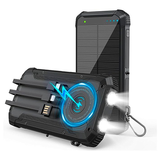 Солнечный powerbank с фонариком- фото 1