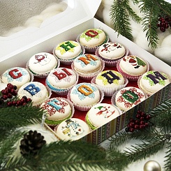 Набор макарун "Новогоднее поздравление" - 16шт. - фото 2