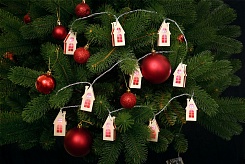 Деревянная гирлянда с логотипом "Новогодние огни" - фото 3