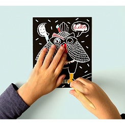 Скретч-открытка "Сова" - фото 2