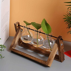 Ваза для цветов в форме колбы - фото 6