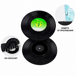 Подставки под напитки в виде виниловых пластинок - фото 3