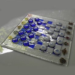 Шашки-Шахматы стеклянные - фото 2