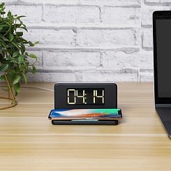 Часы с беспроводной зарядкой Desktop Clock - фото 7