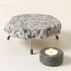 Каменная плита с подогревом от свечи - фото 2