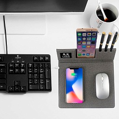 Коврик для мыши с беспроводной зарядкой и органайзером Optimus Pad Pro - фото 3