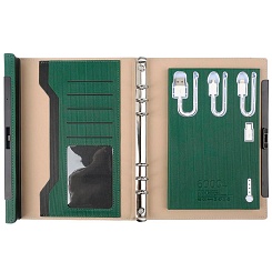 Ежедневник с зарядкой, флешкой и отпечатком пальца Optimus Safe - фото 6