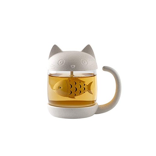 Кружка-заварник для чая "Кошки-рыбки"- фото 1